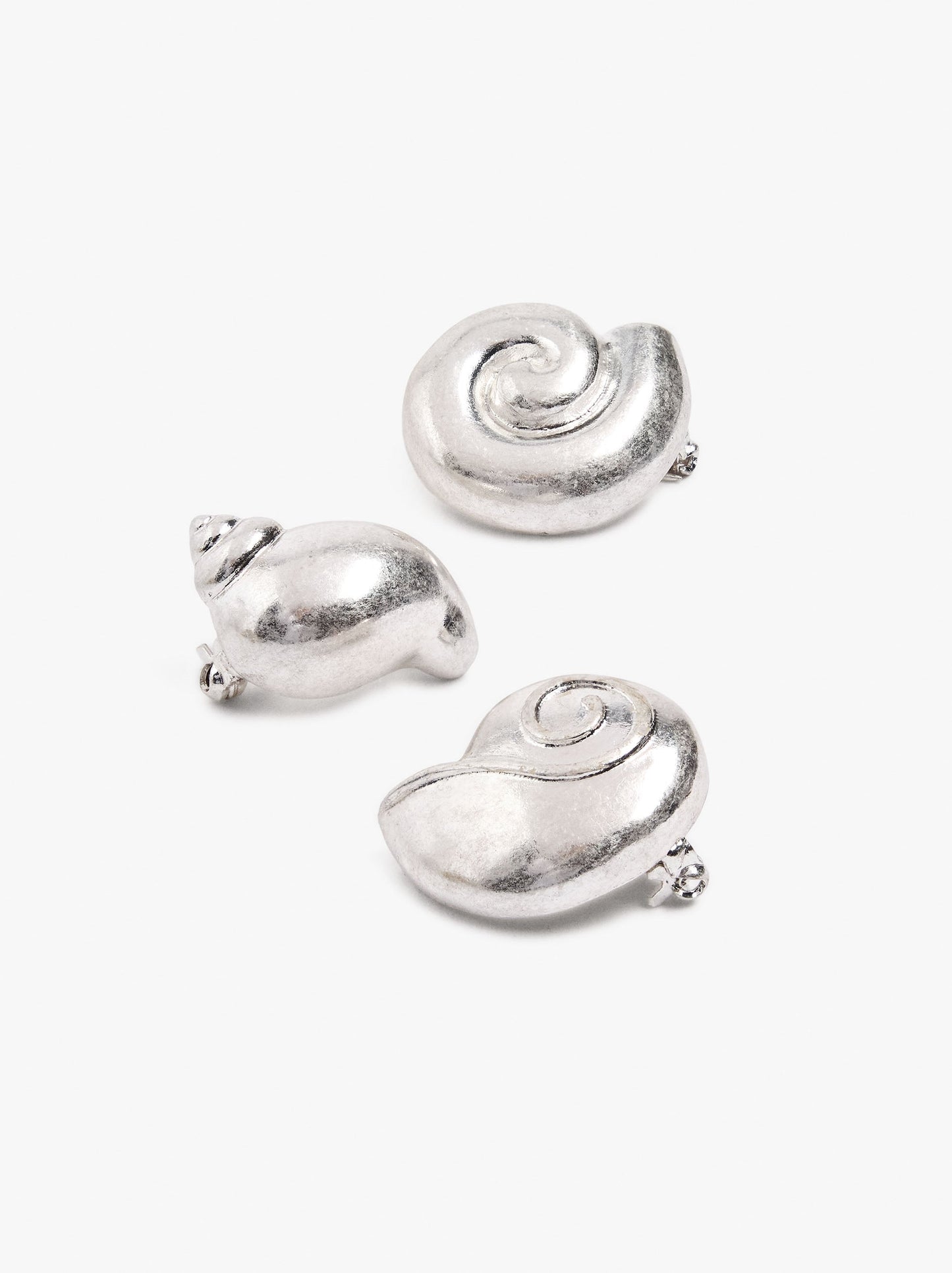 Set Of Broochs With Shells