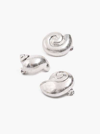 Set Of Broochs With Shells