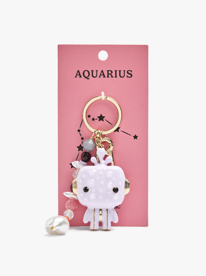 Keychain Charm Aquarius - Zodiac Collection