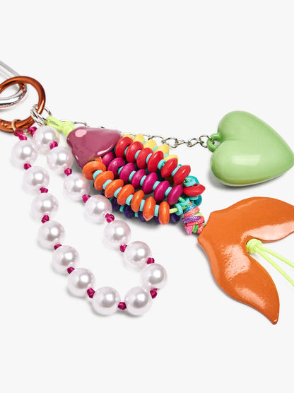 Multicolor Fish Charm keychain