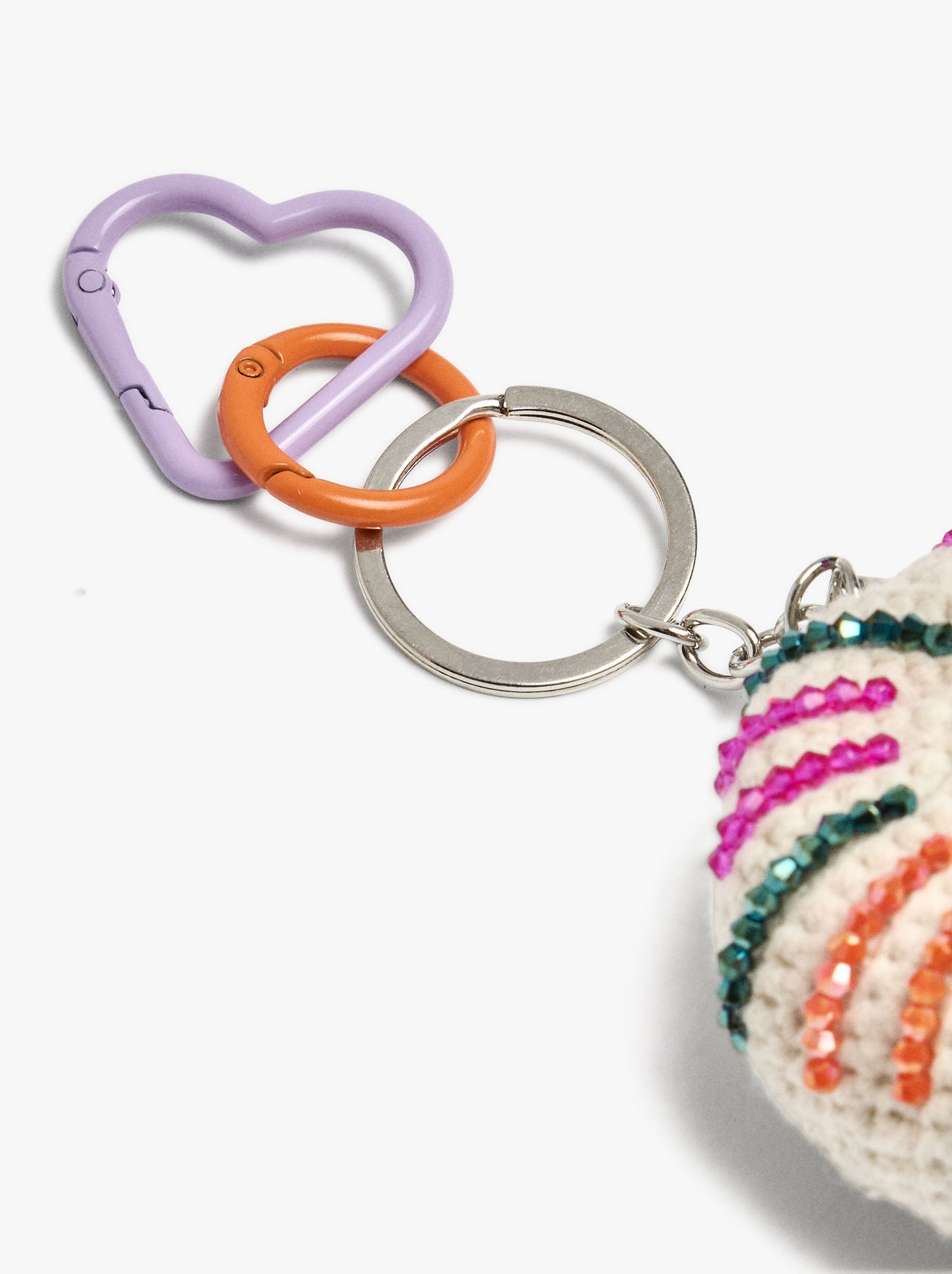 keychain Charm Snail Spiral With Crochet
