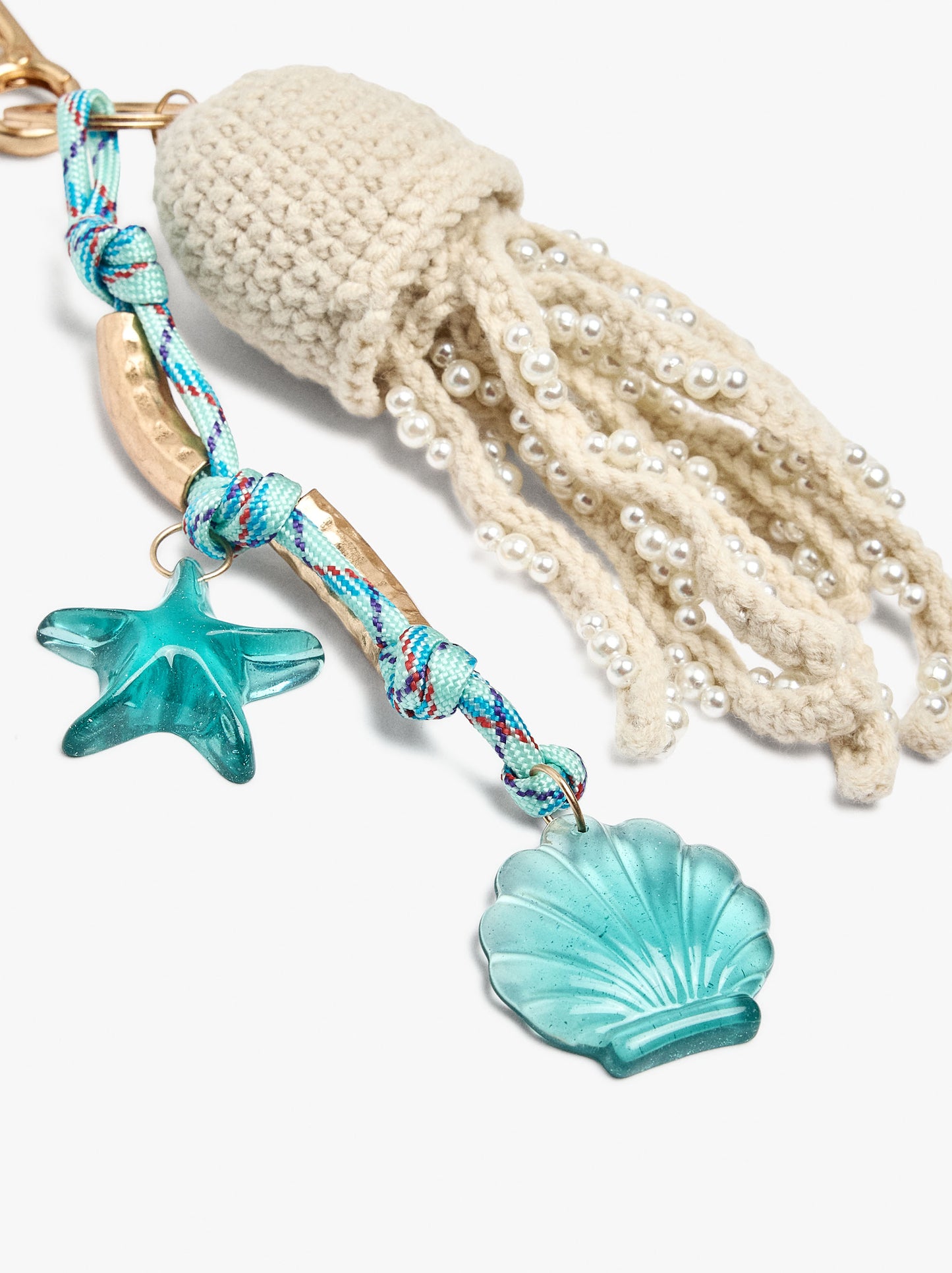 keychain Charm With Sea-Inspired Motifs