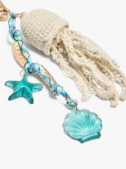 keychain Charm With Sea-Inspired Motifs