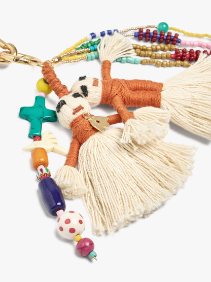 Keychain Charm With Multicolor Dolls