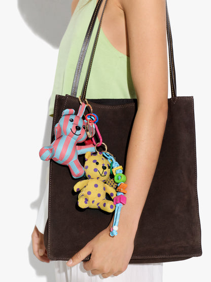 keychain Charm Bear With Stripes - The Perfect Match