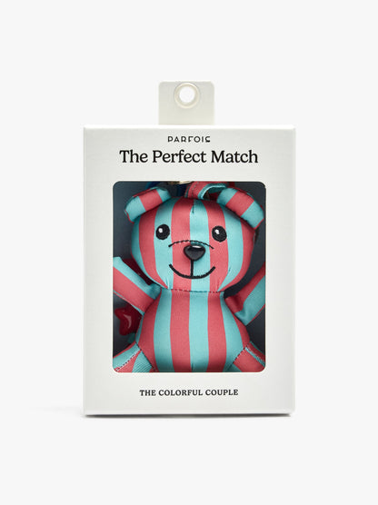 keychain Charm Bear With Stripes - The Perfect Match