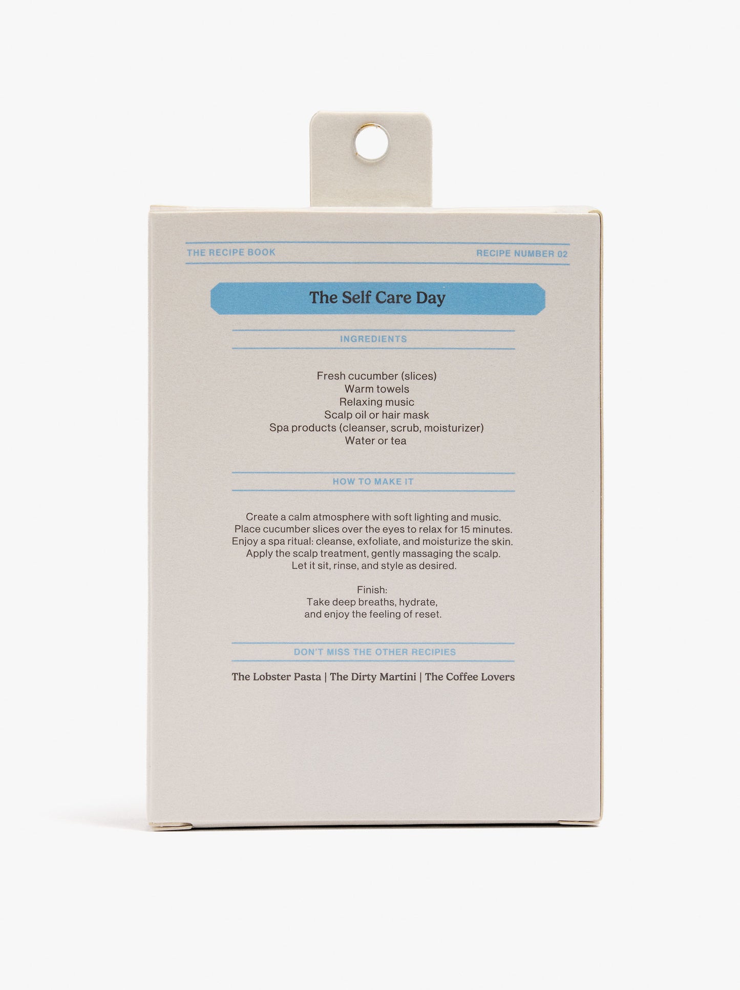 Keychain Charm The Self Care Day - The Recipe Book