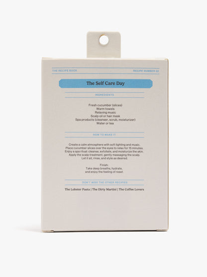 Keychain Charm The Self Care Day - The Recipe Book