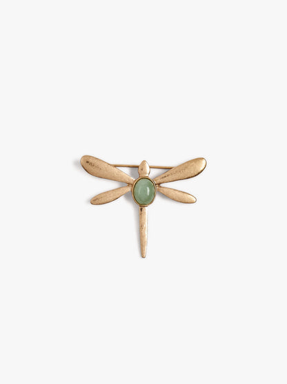 Dragonfly Brooch With Stone