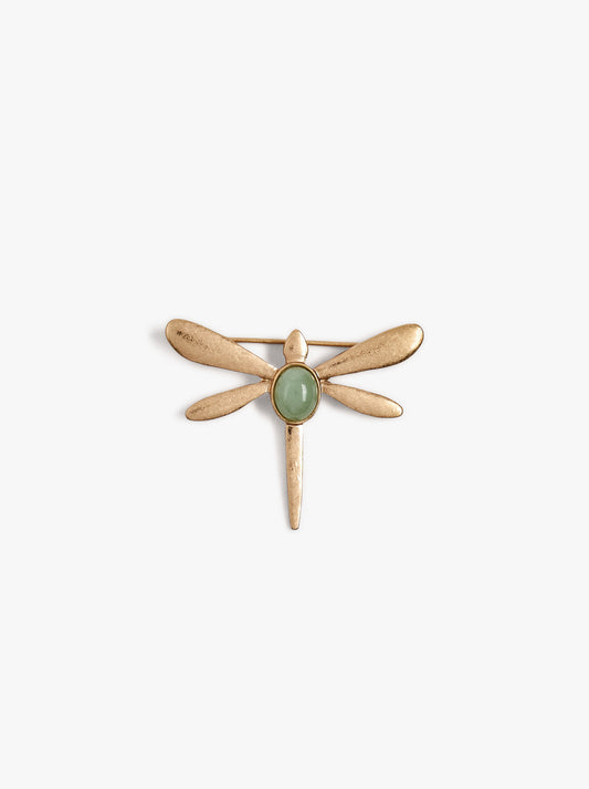 Dragonfly Brooch With Stone
