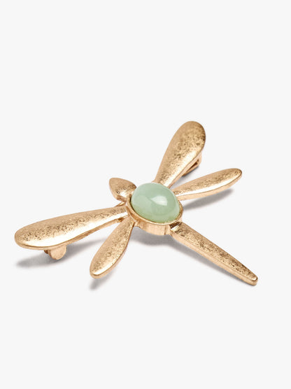 Dragonfly Brooch With Stone