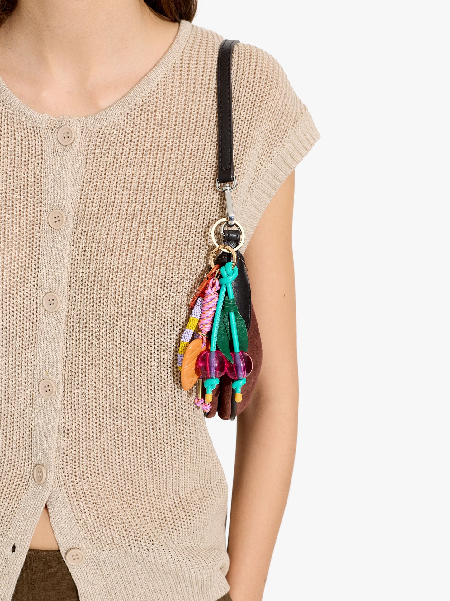 keychain Charm With Cherries