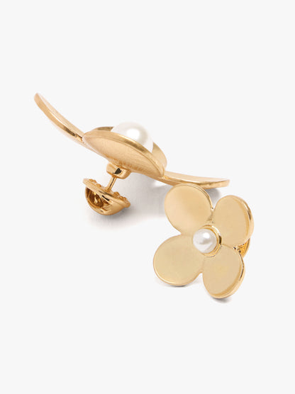 Set Of Flower Brooches With Pearl
