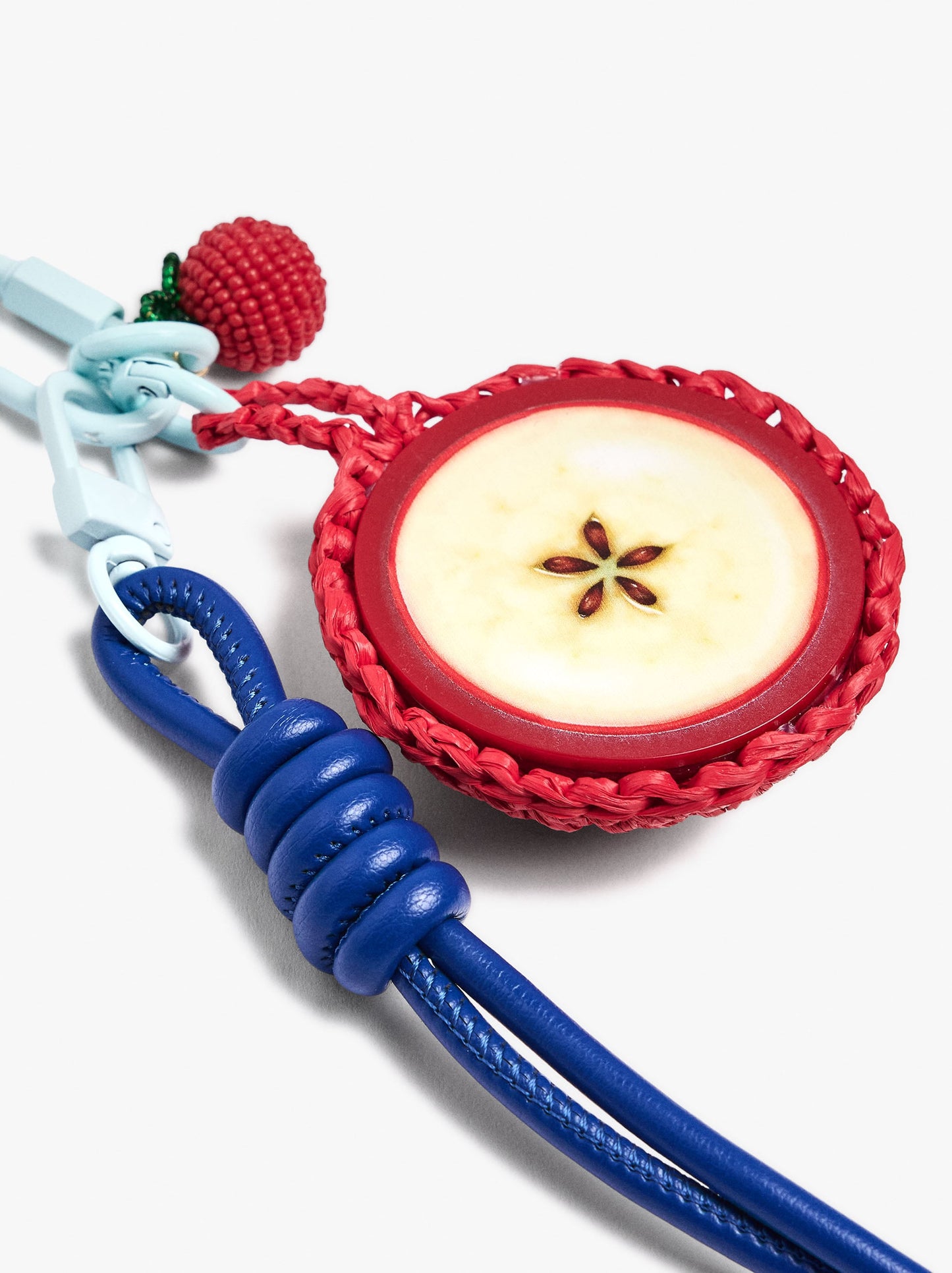 keychain With Apple Charm