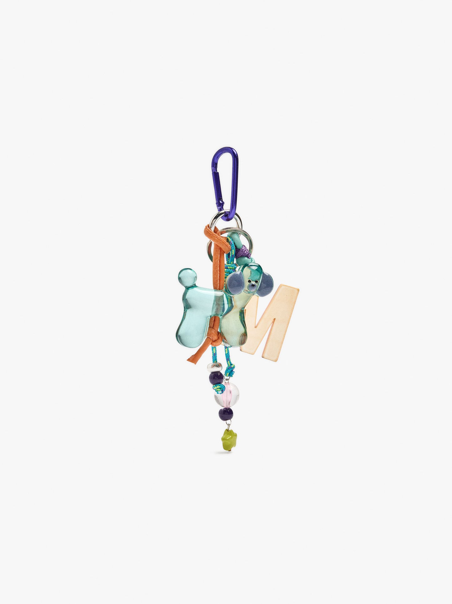 Keychain Charm Dog And Letter M