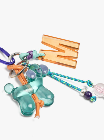 keychain Charm Dog And Letter M