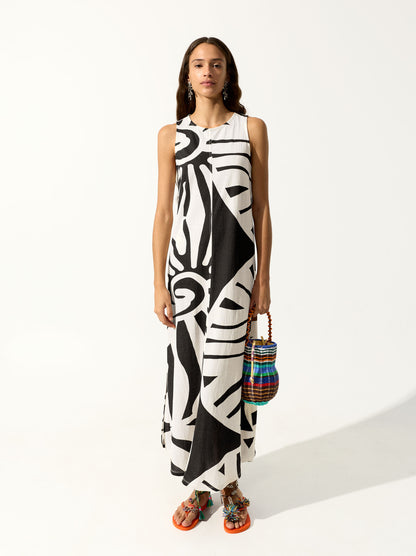 Long Printed Dress