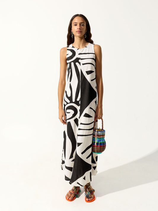 Long Printed Dress