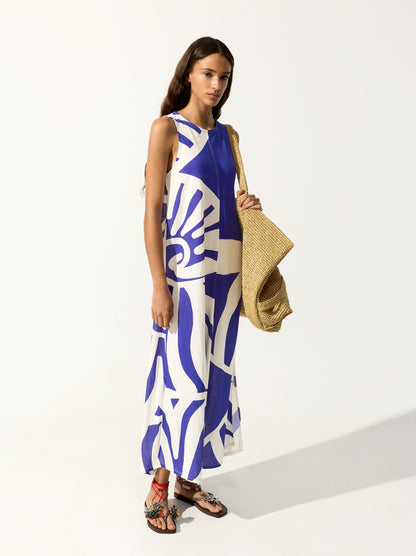 Long Printed Dress