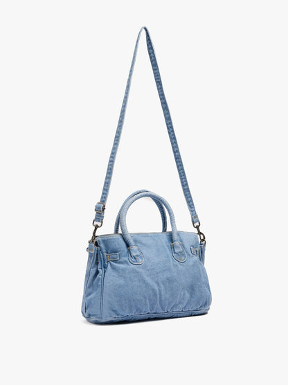 Tote Denim Bag With Crossbody Bag