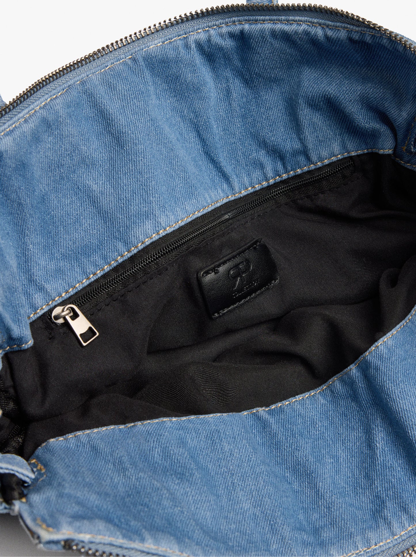 Tote Denim Bag With Crossbody Bag