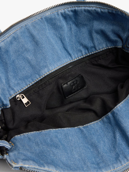Tote Denim Bag With Crossbody Bag