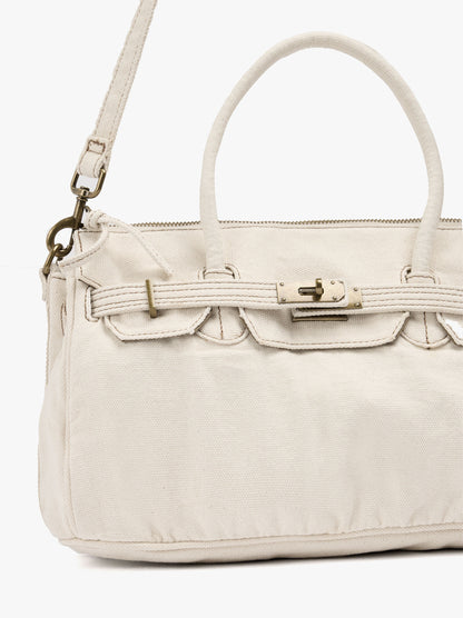 Tote Bag Canvas With Crossbody Bag