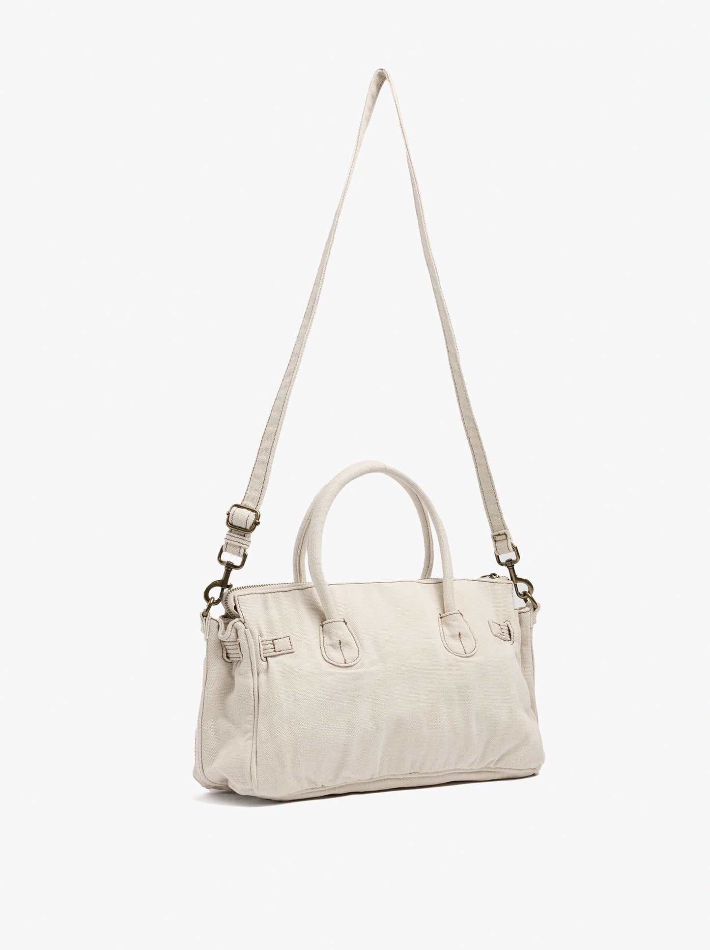 Tote Bag Canvas With Crossbody Bag