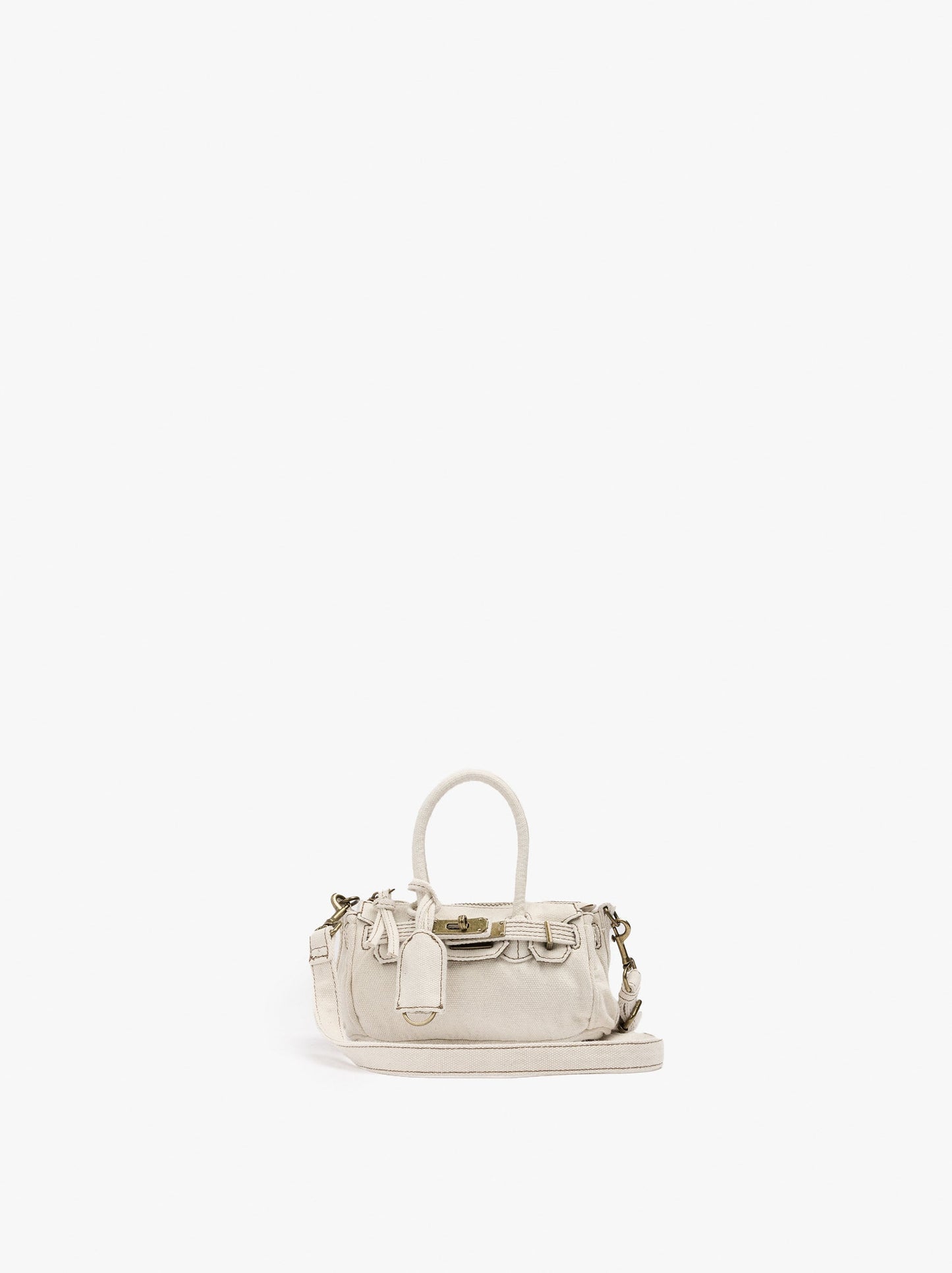 Crossbody Bag Canvas With Pendant