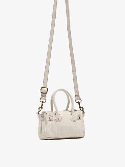 Crossbody Bag Canvas With Pendant