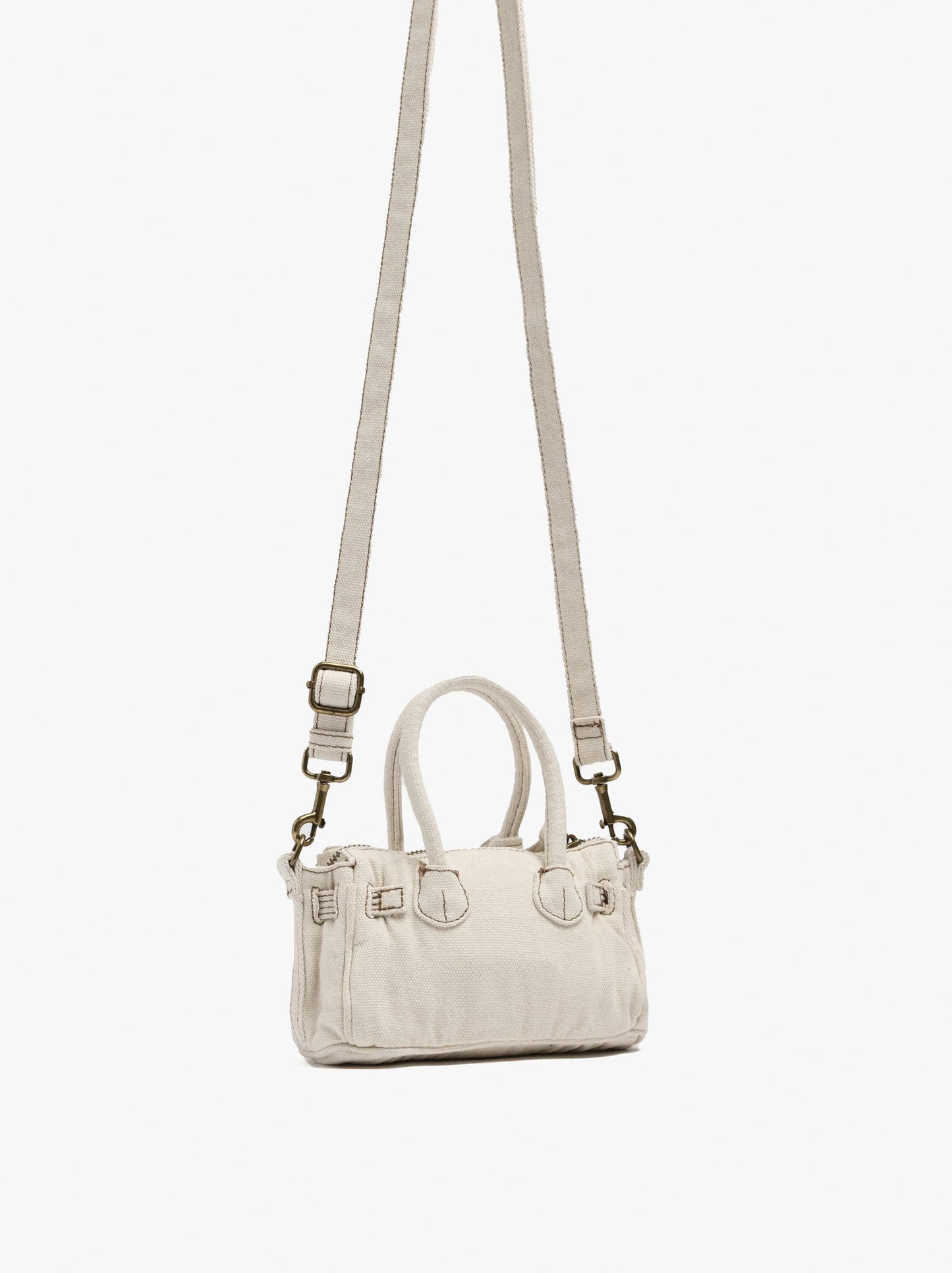 Crossbody Bag Canvas With Pendant