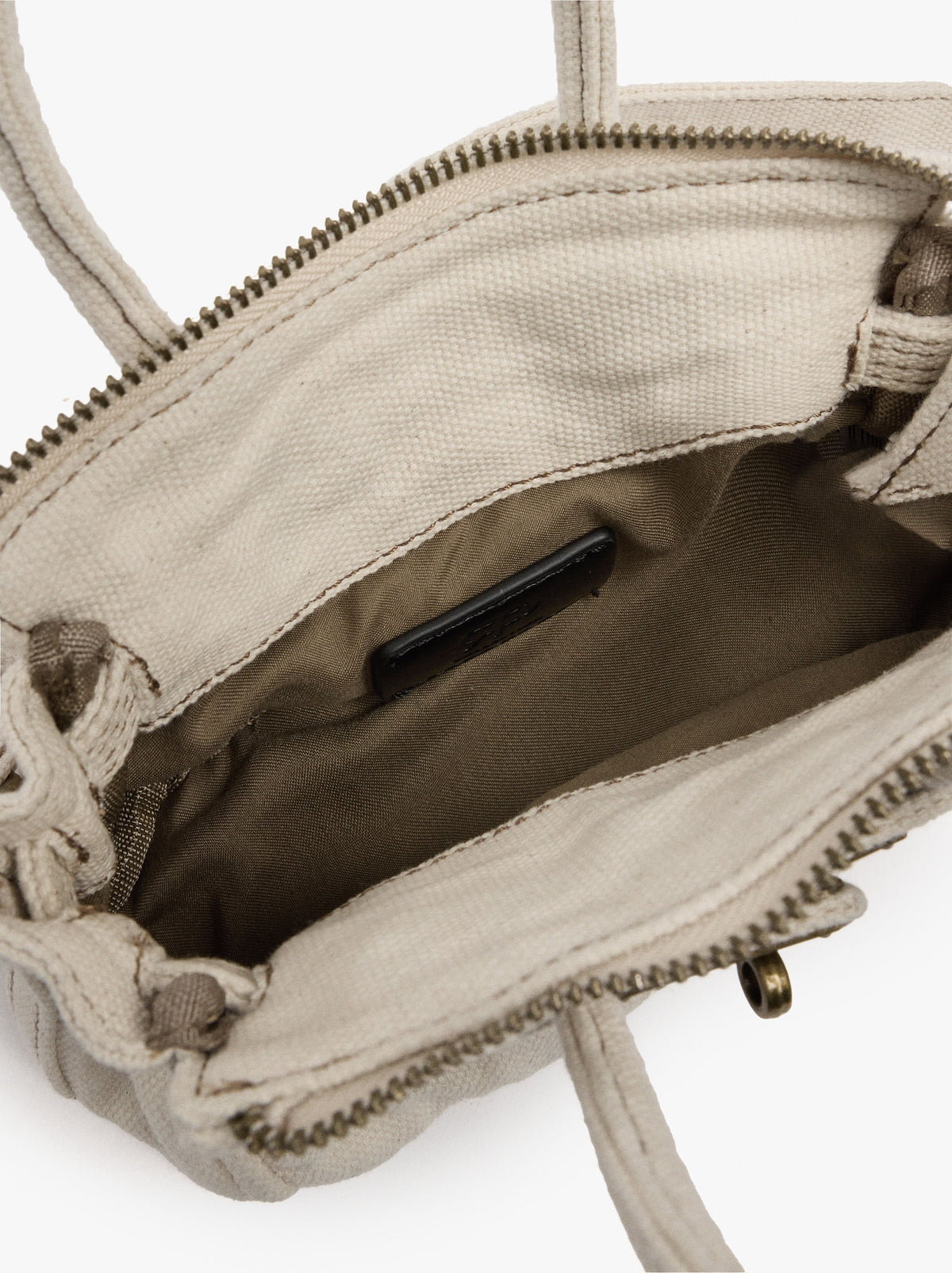 Crossbody Bag Canvas With Pendant