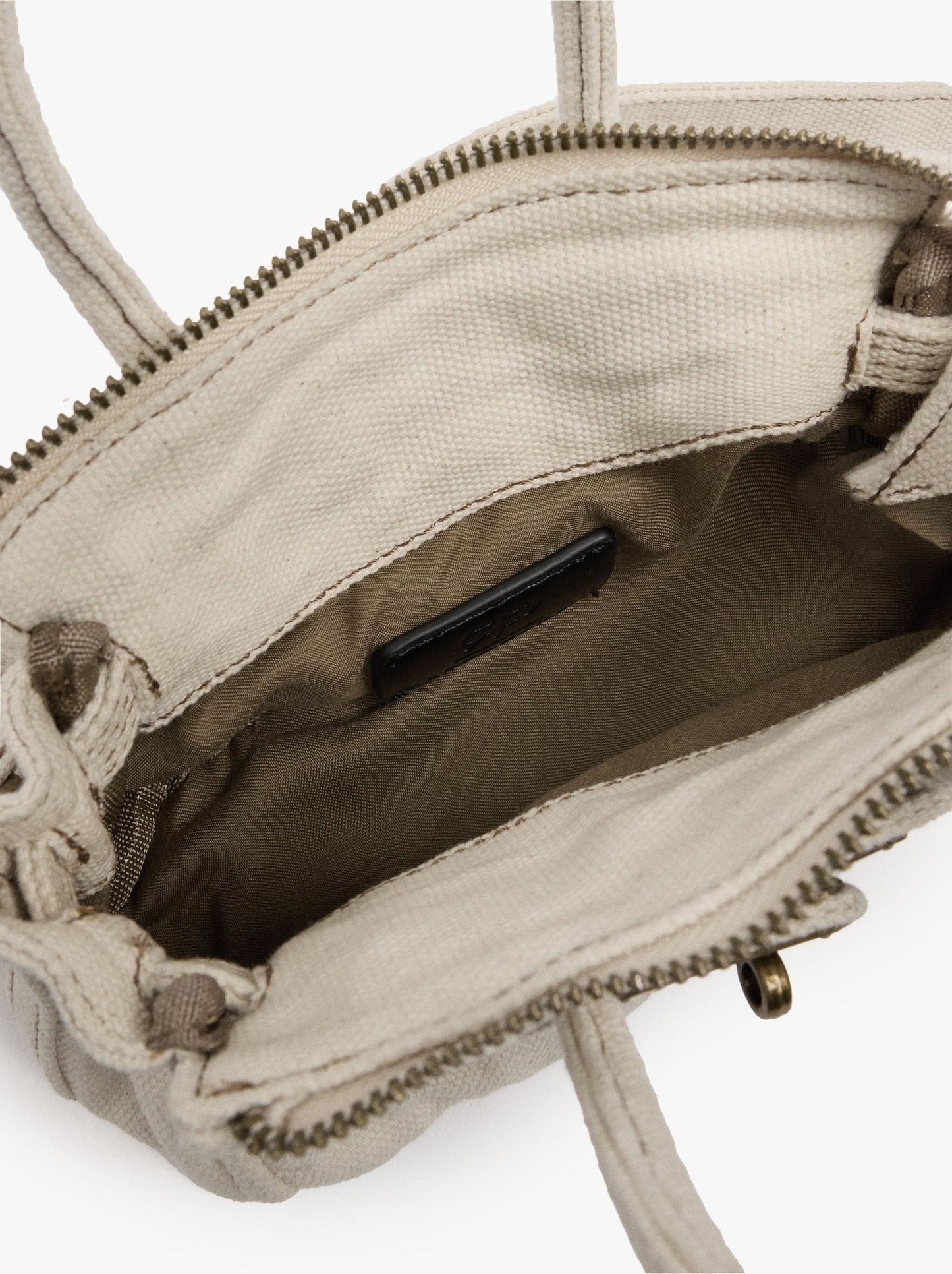 Crossbody Bag Canvas With Pendant