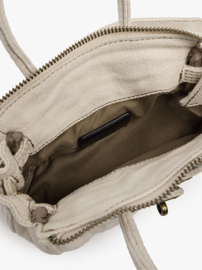 Crossbody Bag Canvas With Pendant