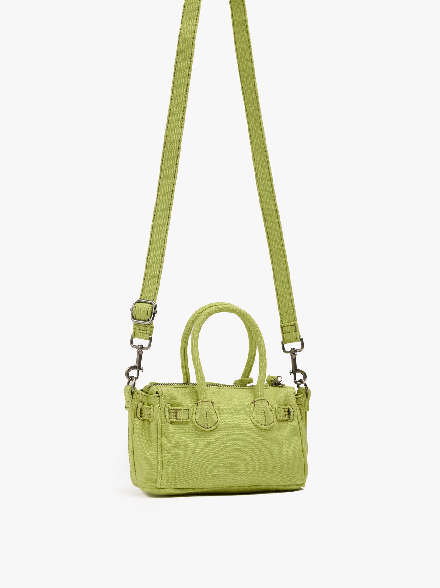 Crossbody Bag Canvas With Pendant