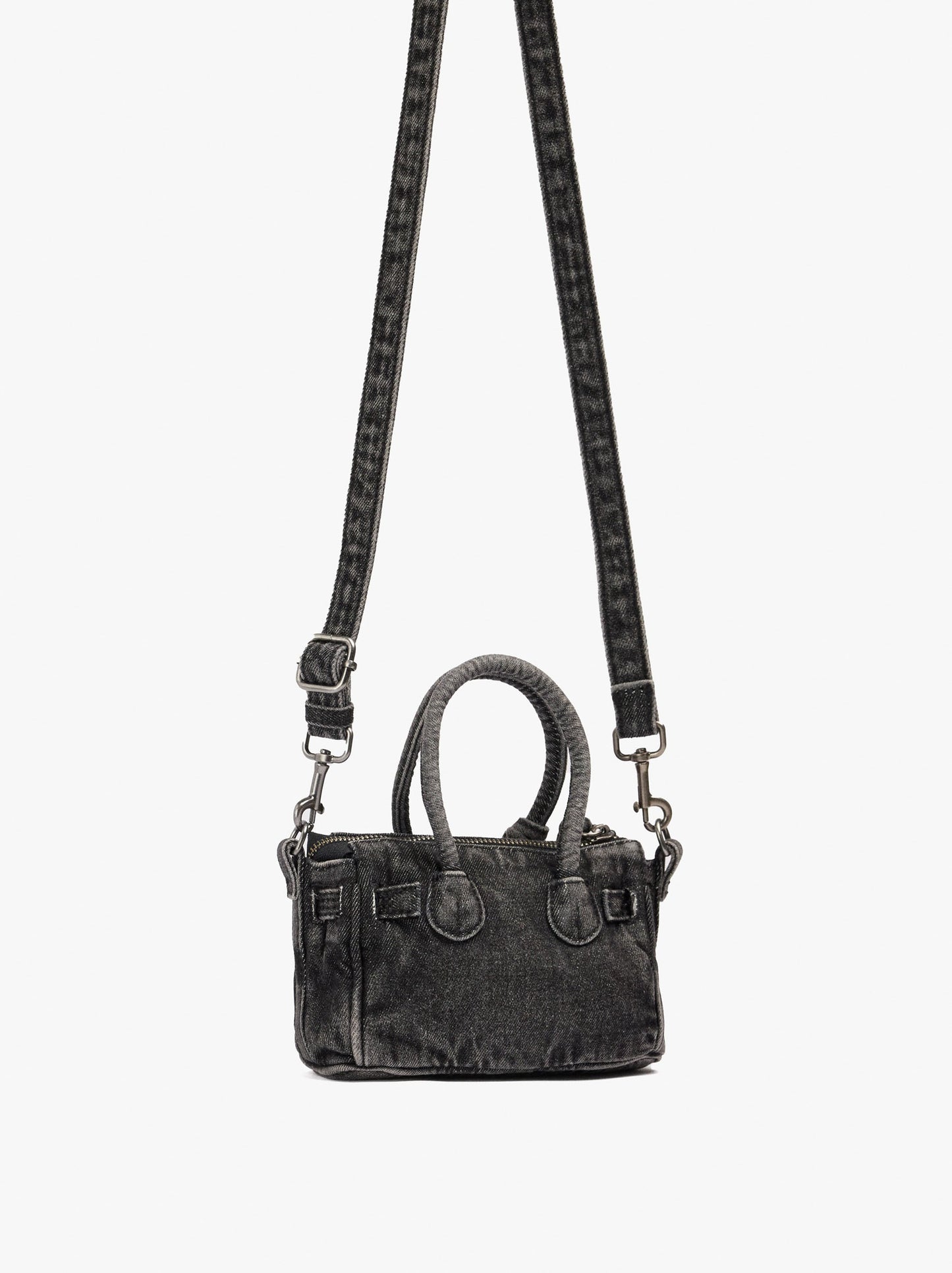 Crossbody Bag Denim With Pendant