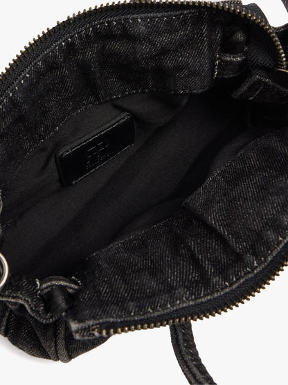 Crossbody Bag Denim With Pendant