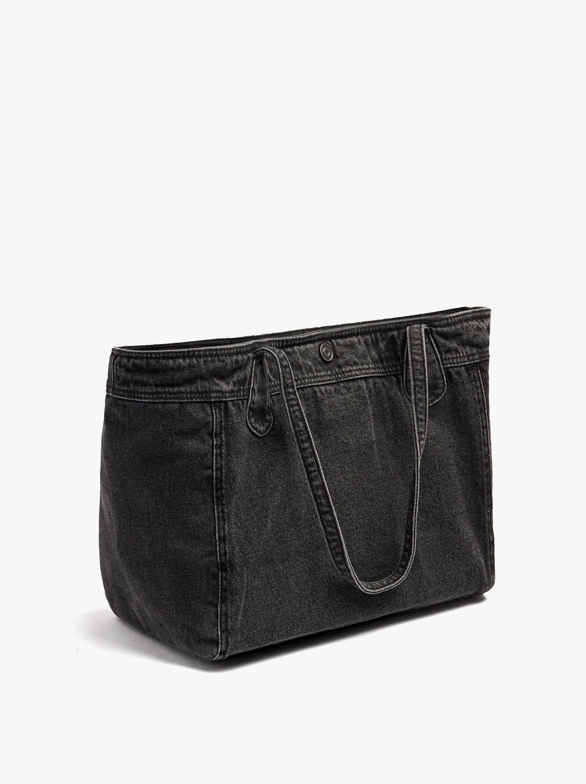Shopper Denim Bag With Pendant