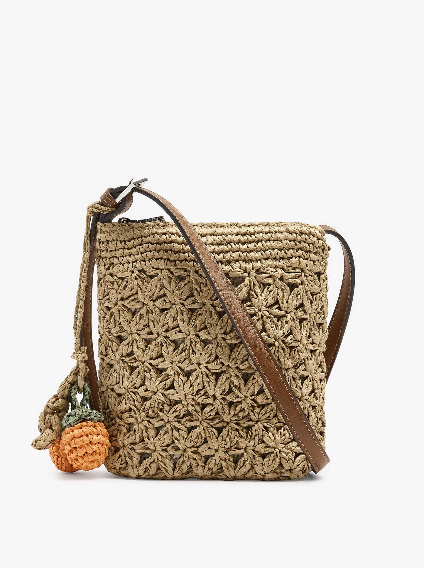 Mobile Phone Bag Paper Straw With Strap