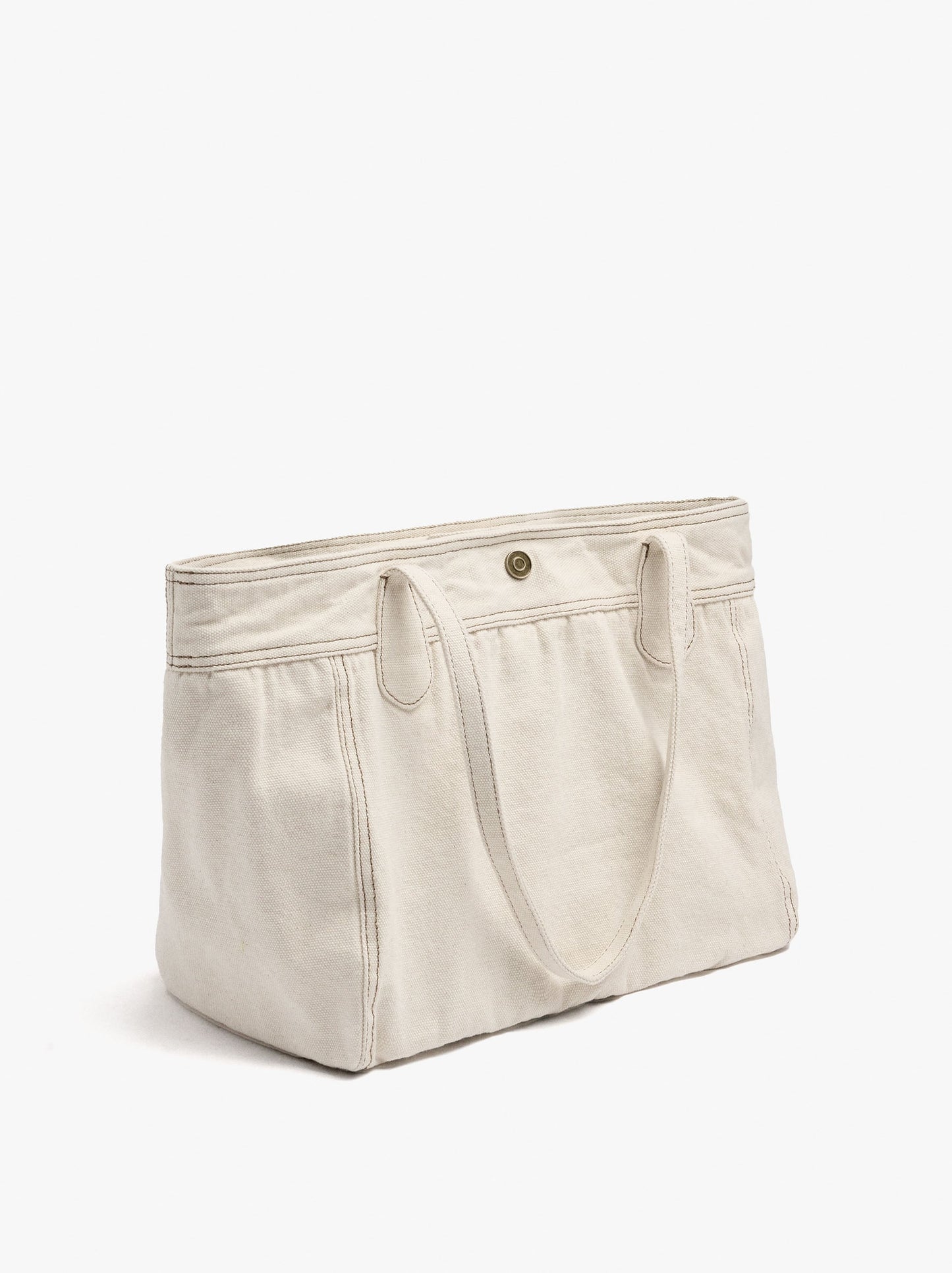 Canvas Shopper Bag With Pendant
