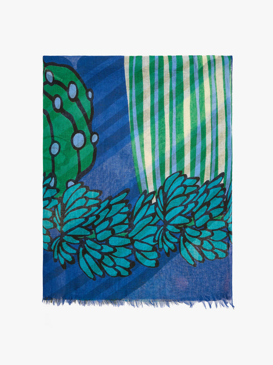 Printed Scarf With 100% Cotton