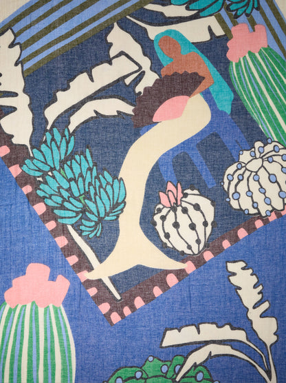 Printed Scarf With 100% Cotton