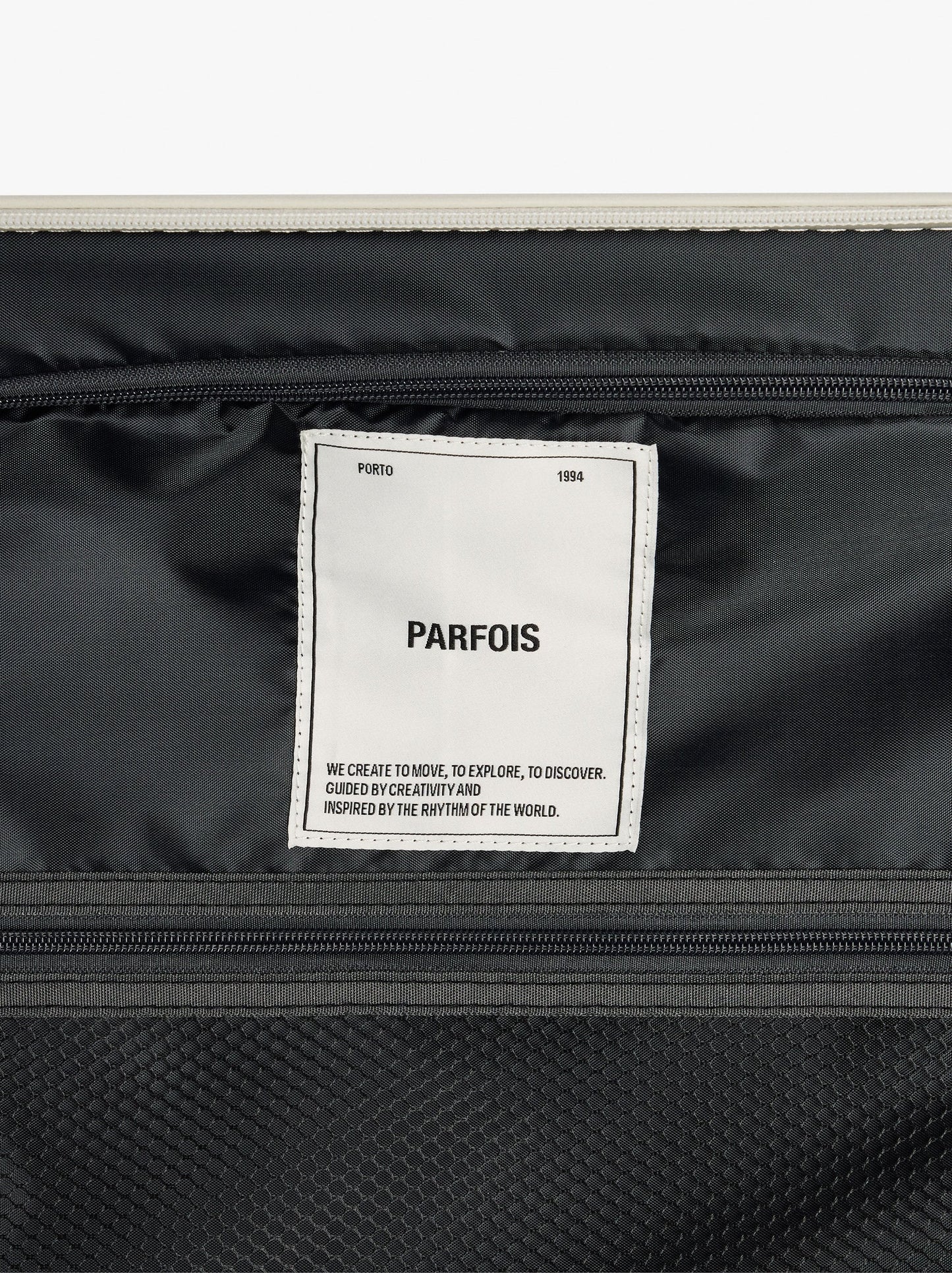 Striped Travel Suitcase M