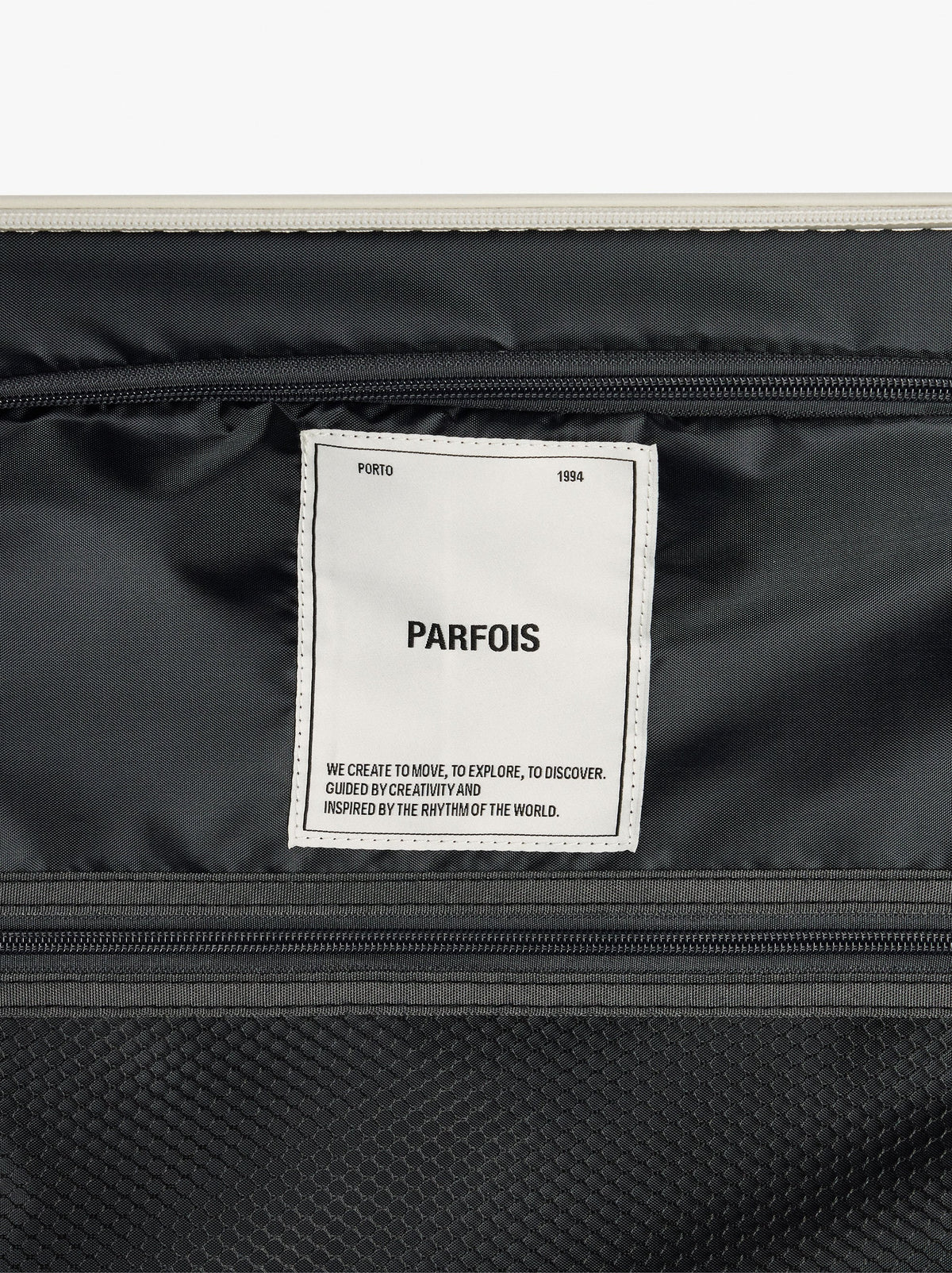 Striped Travel Suitcase M