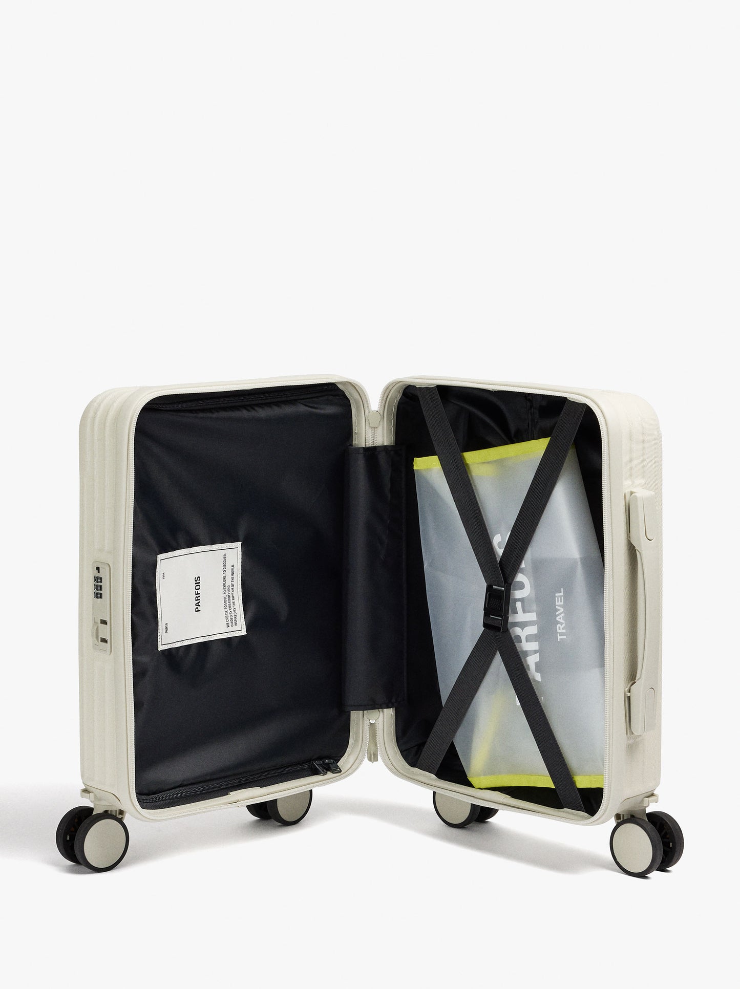 Striped Travel Suitcase S