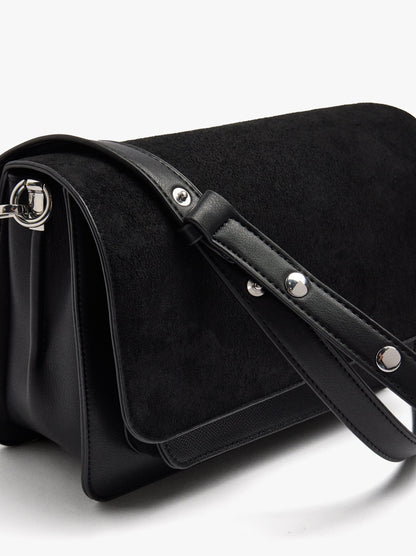 Crossbody Bag With Flap Soft Texture