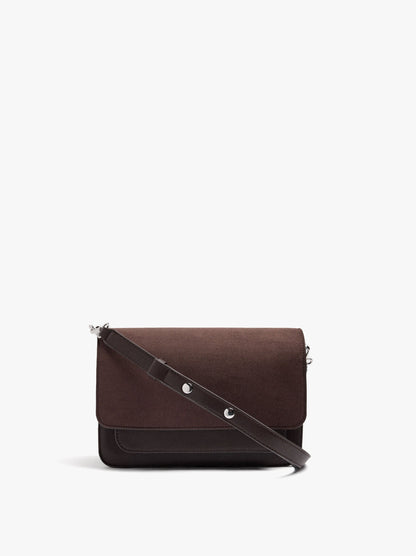 Crossbody Bag With Flap Soft Texture
