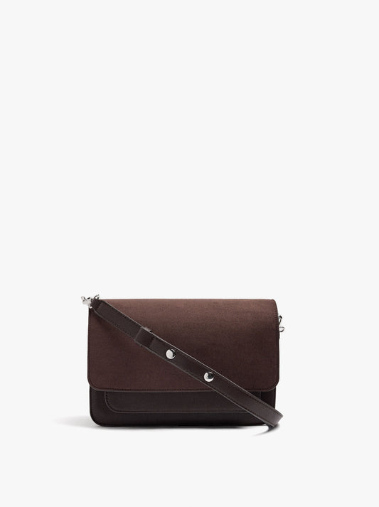 Crossbody Bag With Flap Soft Texture