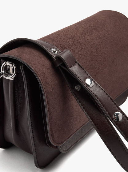 Crossbody Bag With Flap Soft Texture