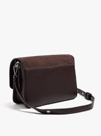 Crossbody Bag With Flap Soft Texture